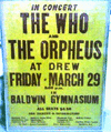 Poster,
The Who & Orpheus,
1968